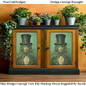 Papier Mousseline Dame Ethérée Dans Le Voile, Les Yeux Obscurcis CR9