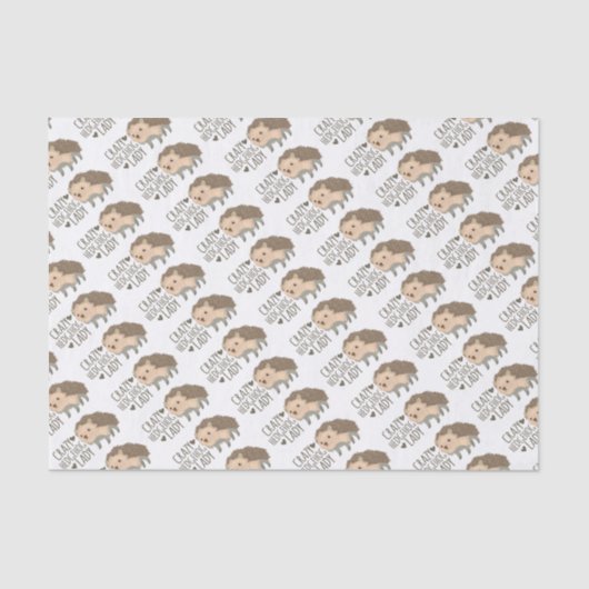 Papier Mousseline dame folle de hérisson (Recto)