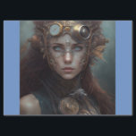 Papier Mousseline Dame Steampunk<br><div class="desc">C'est une image d'IA que j'ai créée en utilisant Midtravel.</div>
