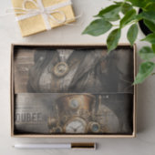 Papier Mousseline Dame Steampunk, Ephémère Victorienne (Cadeau)