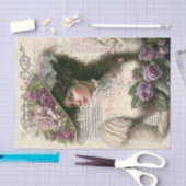 Papier Mousseline Dame victorienne (Artisanat)