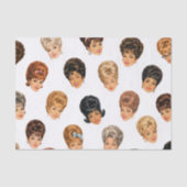 Papier Mousseline Dames Bouffant des années 1960 (Recto)