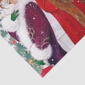 Papier Mousseline dames de Noël art déco rétro (Détail)