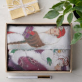 Papier Mousseline dames de Noël art déco rétro (Cadeau)