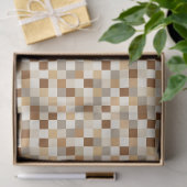 Papier Mousseline Damier (Cadeau)