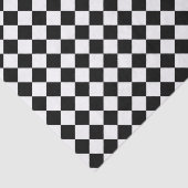 Papier Mousseline Damier blanc noir de diamant (Détail)