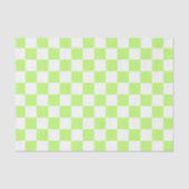 Papier Mousseline Damier vert classique visuel  (Recto)