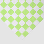 Papier Mousseline Damier vert classique visuel  (Détail)