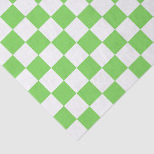 Papier Mousseline Damier vert gazon (Détail)