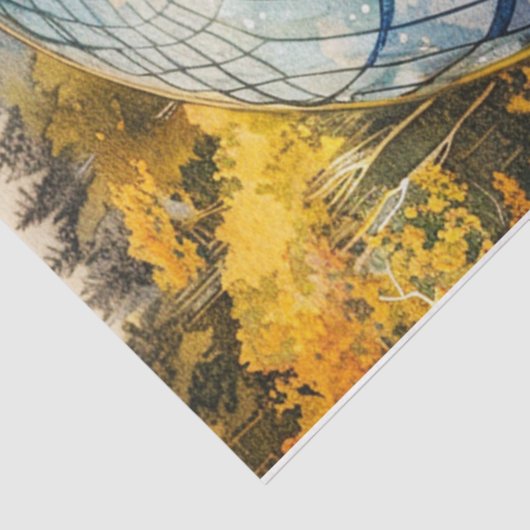 Papier Mousseline Dandelion Globe (Détail)