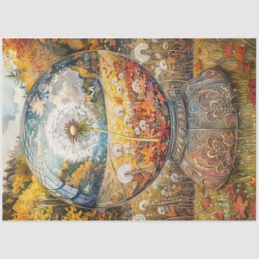 Papier Mousseline Dandelion Globe (Recto)