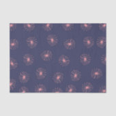 Papier Mousseline Dandelions Abstraits violets (Recto)