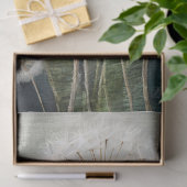 Papier Mousseline Dandelions brodés, Puffy et magique (Cadeau)