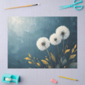 Papier Mousseline Dandelions Fluffy Peinture Découpage (Artisanat)