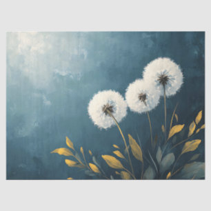 Papier Mousseline Dandelions Fluffy Peinture Découpage