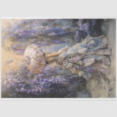 Papier Mousseline Dans la Wisteria, pleine longueur Ethereal Portrai (Recto)