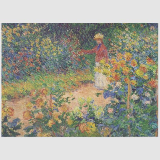 Papier Mousseline Dans le jardin, Monet (Recto)