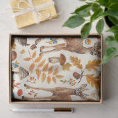 Papier Mousseline Dans les bois / Cerf d'automne sur le blanc (Cadeau)