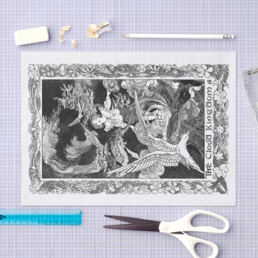 Papier Mousseline Dans les nuages (Artisanat)