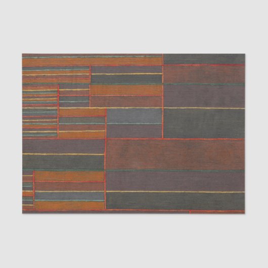 Papier Mousseline Dans les six seuils actuels, Paul Klee, Abstrait (Recto)