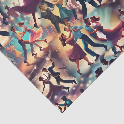 Papier Mousseline Danse à voile (Détail)