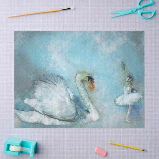 Papier Mousseline Danse des cygnes Découpage (Artisanat)