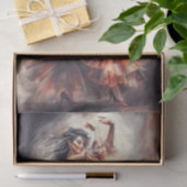 Papier Mousseline Danse Ethérée - Esprit flamenco Aquarelle Rêves (Cadeau)