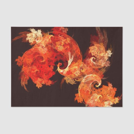 Papier Mousseline Danse Feux d'artifice Art Abstrait (Recto)