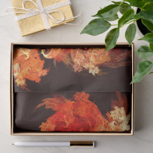 Papier Mousseline Danse Feux d'artifice Art Abstrait (Cadeau)