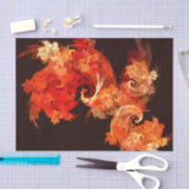 Papier Mousseline Danse Feux d'artifice Art Abstrait (Artisanat)