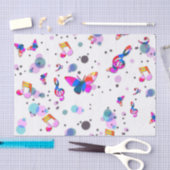 Papier Mousseline Danse Musique colorée (Artisanat)