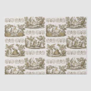 Papier Mousseline Danse pastorale Vintage et classique Beige
