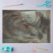 Papier Mousseline Danser dame robe flottante cathédrale découpage (Artisanat)