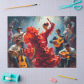 Papier Mousseline Danser flamenco Ephémère Mobilier Découpage (Artisanat)