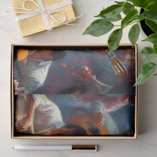 Papier Mousseline Danser flamenco Ephémère Mobilier Découpage (Cadeau)