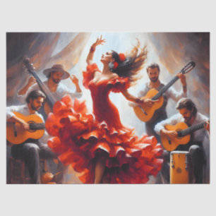 Papier Mousseline Danser flamenco Ephémère Mobilier Découpage