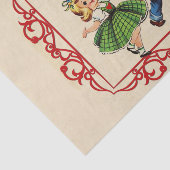 Papier Mousseline Danser Valentine amoureux Tissu papier (Détail)