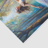 Papier Mousseline Danseur Éthéré Découpe (Détail)