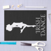 Papier Mousseline Danseur irlandais hard Shoe noir et blanc danse (Artisanat)