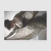 Papier Mousseline Danseur vent balnéaire en découpage taupe (Recto)