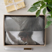 Papier Mousseline Danseur vent balnéaire en découpage taupe (Cadeau)