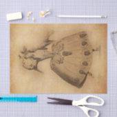 Papier Mousseline Danseur vintage (Artisanat)