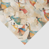 Papier Mousseline Danseurs Abstraits (Détail)