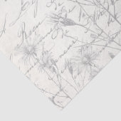 Papier Mousseline Danseurs Damselfly French Script Meadow Decoupage (Détail)