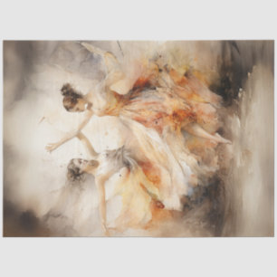 Papier Mousseline Danseurs de ballet Whimsical Decoupage