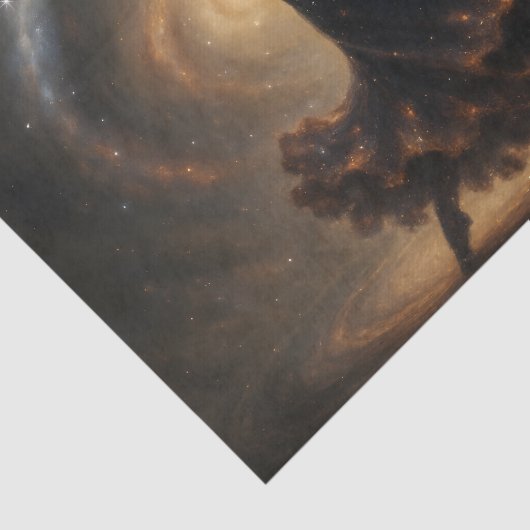 Papier Mousseline Danseuse cosmique Galaxy Silhouette Découpage (Détail)