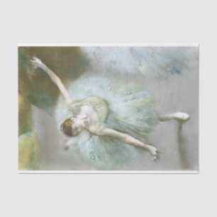 Papier Mousseline Danseuse en Degré Vert, Découpage Art