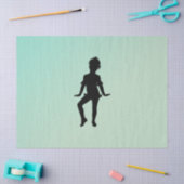 Papier Mousseline Danseuse verte la plus mignonne  (Artisanat)