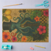 Papier Mousseline Dapper Octopus Gentleman Nautical Decoupage (Artisanat)