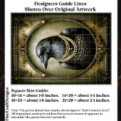 Papier Mousseline Dark Academia Regal Raven & Pearls ET1L Decoupage